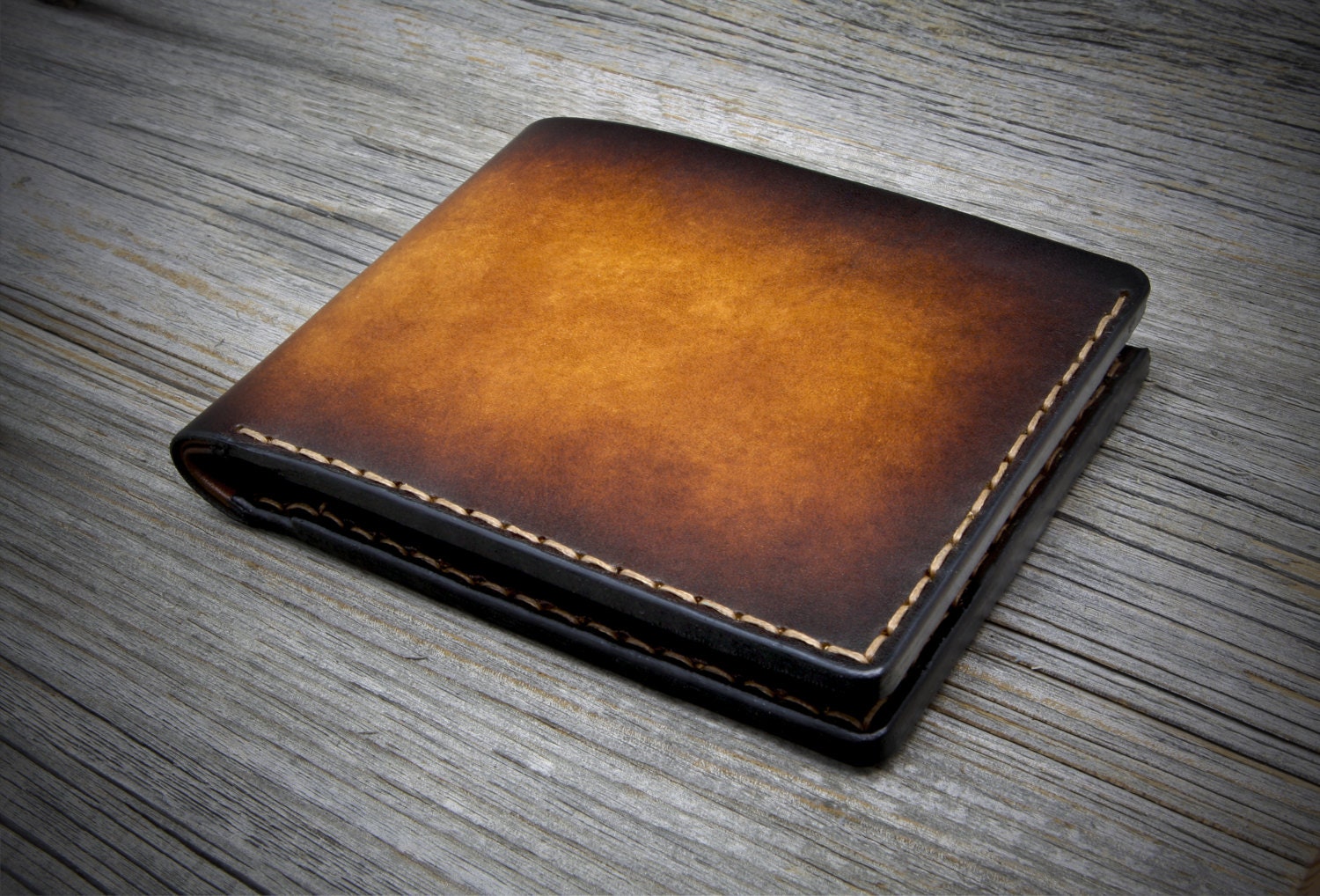 Thick Leather Wallet for Man Genuine Leather Wallet for Men Etsy