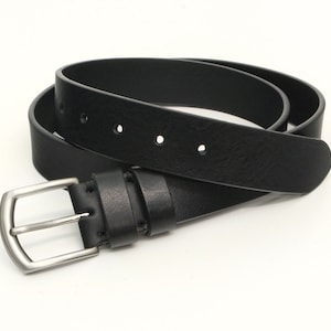 Black Leather Belt Mens Leather Belt Womens Leather Belt - Etsy
