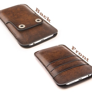 Funda de cuero de bolsillo con botones para iPhone, funda de cuero para iPhone 15 Pro Max, iPhone 15+, 14 Pro, 13, 12, funda SE con soporte para tarjetas, personalizada