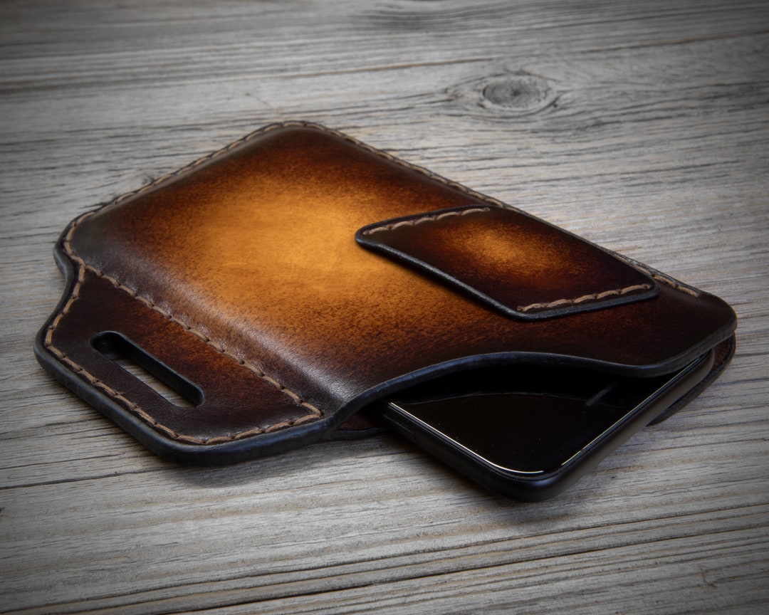 Belt iPhone 15 Pro Max Leather Case, iPhone 15 Pro Belt Sleeve, iPhone