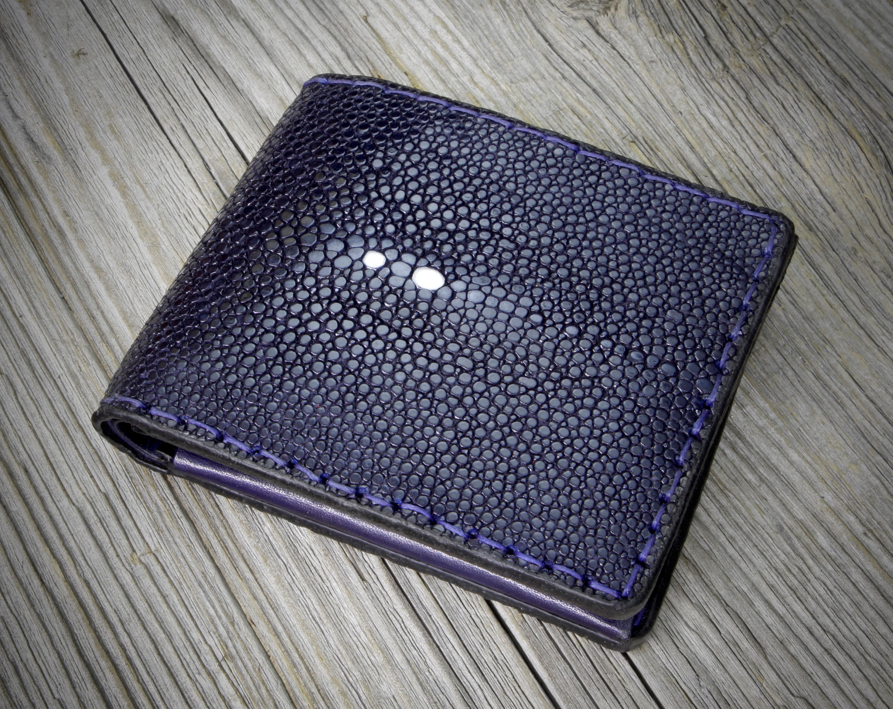 Row Orange Stingray Skin Wallet