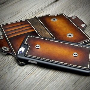 Funda de piel desmontable para iPhone 16 Pro Max, funda tipo libro con botones desmontable, hecha a medida para cada iPhone 16 Pro, 15, 14, Pro, Plus, Pro Max, SE