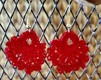 Crochet Earrings: Variety of Solid Colors