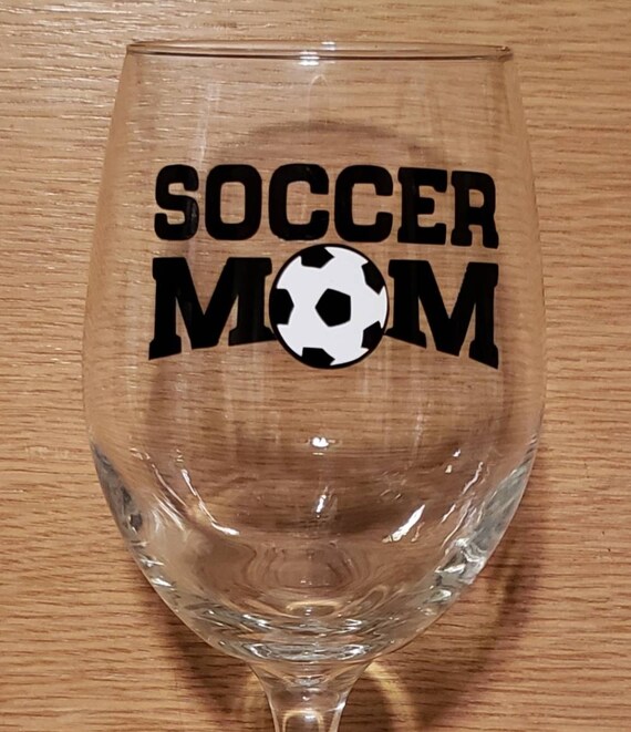 soccer mom wine glass