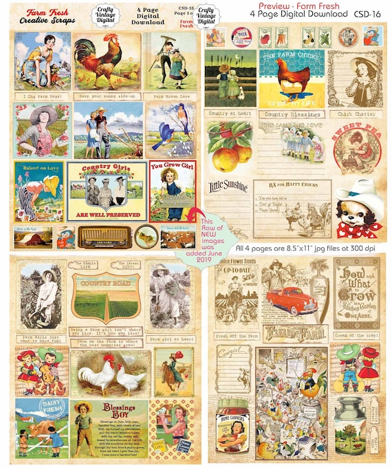 Vintage Scraps - The Farm Vintage Scraps - The Farm