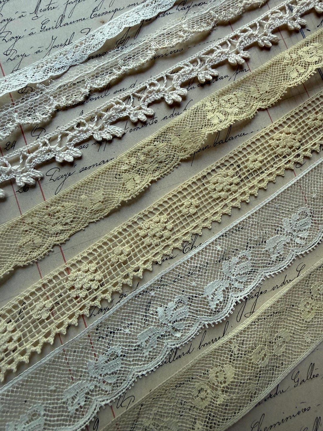 Lace Rustique Antique Vintage Lace Kit - 7 Yards of Vintage & Antique Lace Trim - off ...