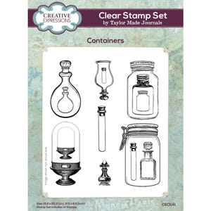 Tampon transparent pour carnets Taylor Made Expressions créatives 15 x 20 cm