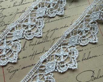 1 Yard Vintage White Crochet Lace Trim - 1 3/4” Width - Etsy
