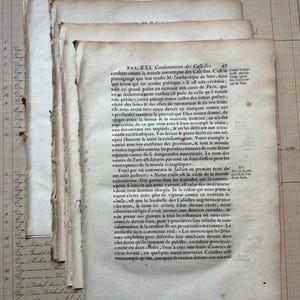 1700年代のアンティークフランスのラグブック、ページ数1762 - 10