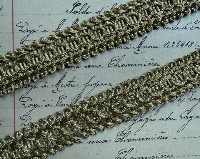Wright Ribbon 1 Yard Vintage Wrights Metallic Gold Ribbon Trim - 5/8” in Width - Etsy