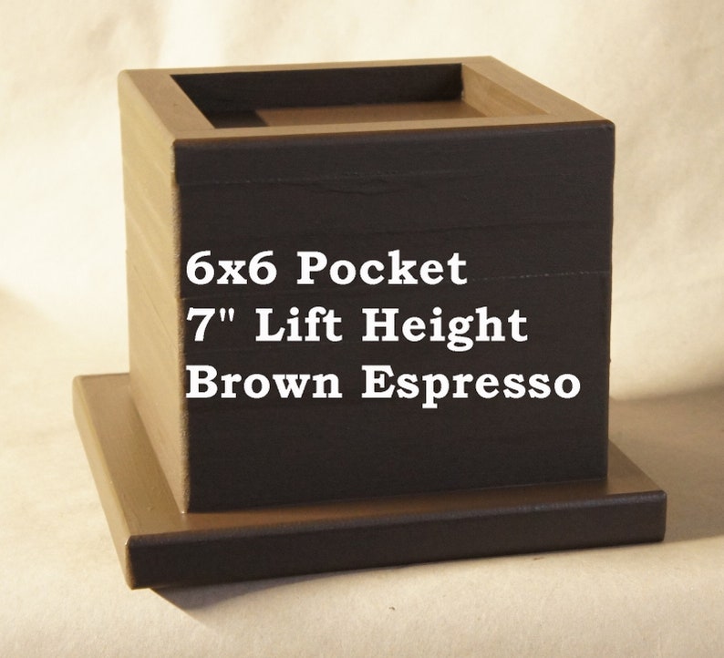 6 x 6 Pocket Furniture and Bed Risers Etsy