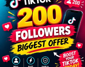 TikTok Growth package 200+ Follower TikTok Real Follower