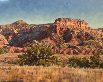 Ghost Ranch - Abiquiu - New Mexico - Desert - Red Rocks - Landscape - Plein Air - Georgia O'Keefe - Oil Painting - Canyons - Mountains