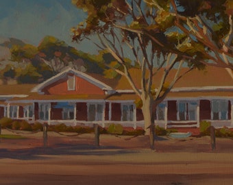 Yacht Club - Boat - Catalina - Island - Plein air - Oil painting - California - Coastal - Sailing - Boating - Isthmus - Two Harbors
