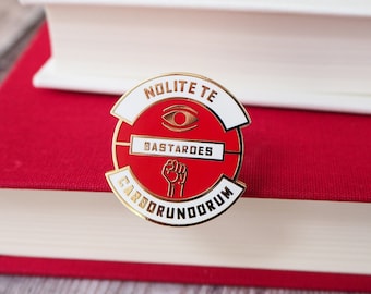 Nolite Te Bastardes Carborundorum Enamel Pin - The Handmaids Tale Enamel Pin - Dystopian Literature Collection - Book Lover - Feminist Pin