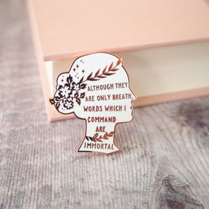 Sappho Enamel Pin - Women Poets Pin Collection -Book Lover - Feminist Pin - Literature Gift - Lapel Pin - Bookish Pin Badge - LGBT