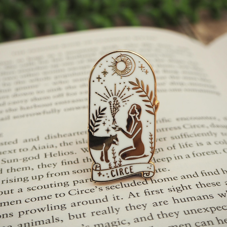 Circe Enamel Pin – Greek Mythology Collection - Book Pin Badge - Feminist Pin - Literature Gift - Dark Academia - Witch Pin image 6