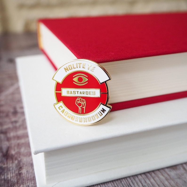 Nolite Te Bastardes Carborundorum Enamel Pin - The Handmaids Tale Enamel Pin - Dystopian Literature Collection - Book Lover - Feminist Pin image 7
