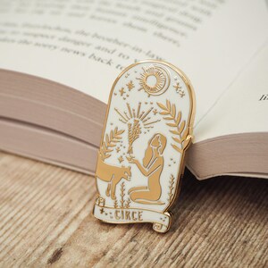 Circe Enamel Pin – Greek Mythology Collection - Book Pin Badge - Feminist Pin - Literature Gift - Dark Academia - Witch Pin image 2
