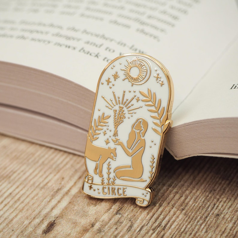 Circe Enamel Pin – Greek Mythology Collection - Book Pin Badge - Feminist Pin - Literature Gift - Dark Academia - Witch Pin image 2