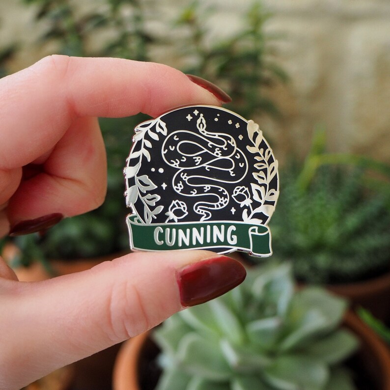 Magical House Enamel Pin Collection Book Lover Enamel Pin Badge Magic Enamel Pin Badge Cunning Snake Wizard