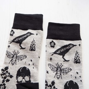 Gothic Literature Socks - Book Lover Socks - Gift for Book Lover - Frankenstein - Novelty Socks - Literature Gift - Womens Socks image 6