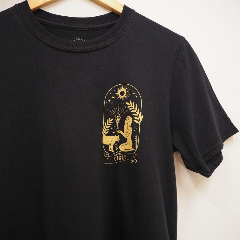 Circe T-shirt - Greek Mythology T-shirt - Ancient Greece - Book Lover - Black Tee - Literature Gift - Witch Tshirt image 1