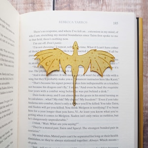 Dragon Brass Bookmark - Gift for Reader - Metal Bookmark - Book Lover Gift - Fantasy Reader - Fourth Wing Inspired