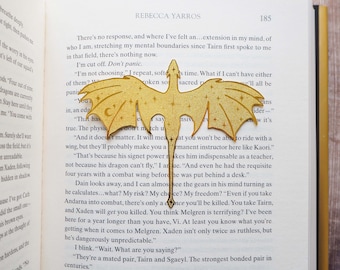 Dragon Brass Bookmark - Gift for Reader - Metal Bookmark - Book Lover Gift - Fantasy Reader - Fourth Wing Inspired