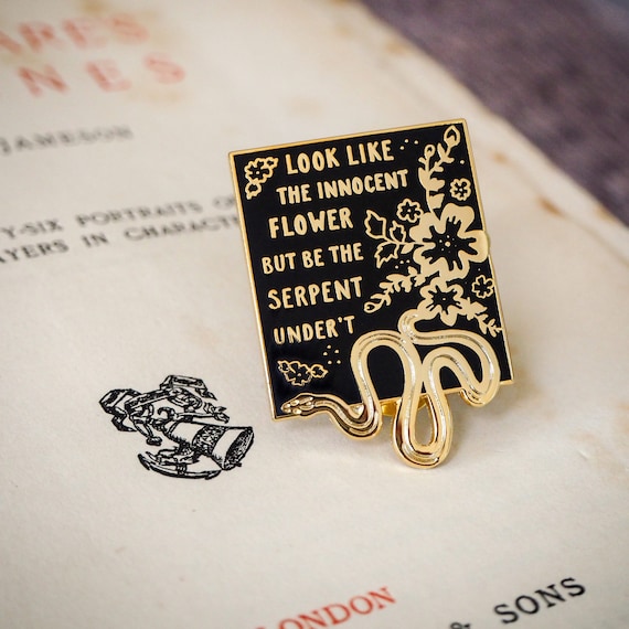 Lady Macbeth Enamel Pin - Shakespeare's Heroines Collection - Book Lover - Feminist Pin - Shakespeare Pin Badge - Literature Gift