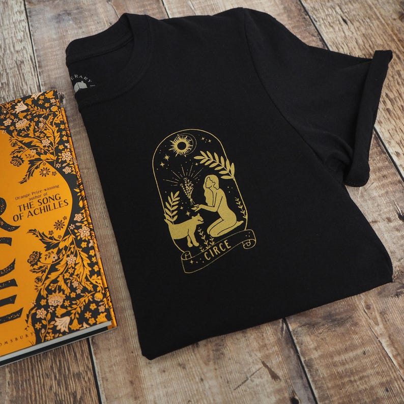 Circe T-shirt - Greek Mythology T-shirt - Ancient Greece - Book Lover - Black Tee - Literature Gift - Witch Tshirt image 2