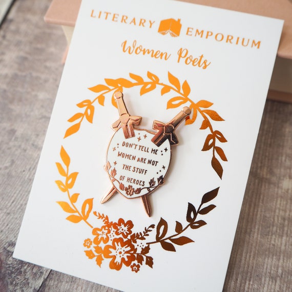 LiteraryEmporium Qiu Jin Enamel Pin - Women Poets Pin Collection - Book Lover - Feminist Pin - Literature Gift - Lapel Pin - Bookish Pin Badge - Feminism