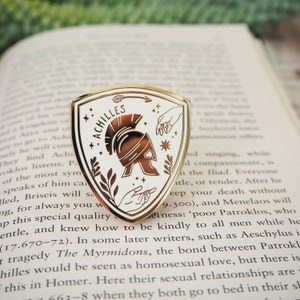 Achilles Enamel Pin – Greek Mythology Collection - Book Pin Badge - Literature Gift - Dark Academia - Ancient Greece