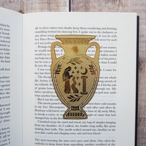 Greek Vase Brass Bookmark - Greek Mythology Bookmark - Ancient Greece - Gift for Book Lovers - Book Mark - Metal Bookmark image 7