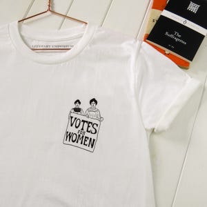 Votes for Women T-Shirt Feminist Tshirt The Suffragettes Girl Power Tee Shirts Slogan T-shirt Feminism Womens imagem 3