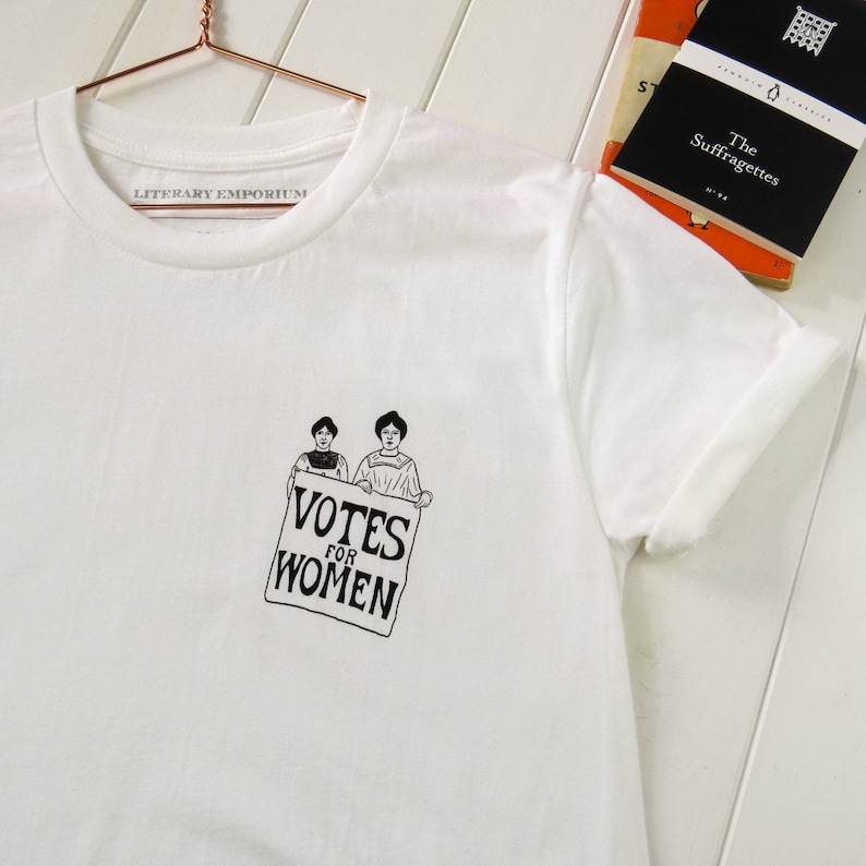 Votes for Women T-Shirt Feminist Tshirt The Suffragettes Girl Power Tee Shirts Slogan T-shirt Feminism Womens image 3