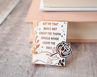 Anne Bronte Enamel Pin - Women Poets Pin Collection - Book Lover - Feminist Pin - Literature Gift - Lapel Pin - Bookish Pin Badge -