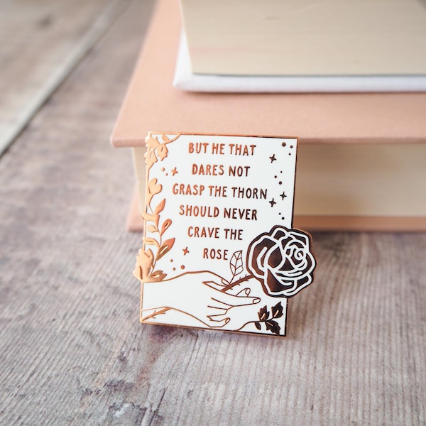 Anne Bronte Enamel Pin - Women Poets Pin Collection - Book Lover - Feminist Pin - Literature Gift - Lapel Pin - Bookish Pin Badge -