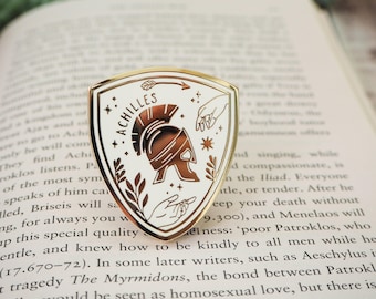 Achilles Enamel Pin – Greek Mythology Collection - Book Pin Badge - Literature Gift - Dark Academia - Ancient Greece