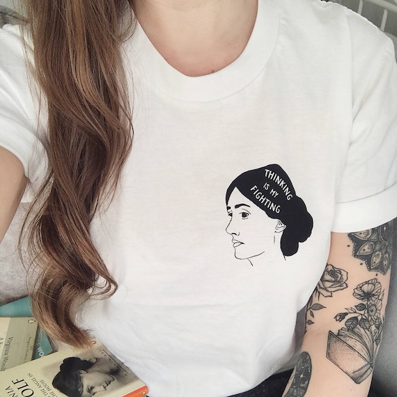 jeg behøver radar sådan Virginia Woolf T-shirt Feminist Tshirt Literary Quote Tee - Etsy