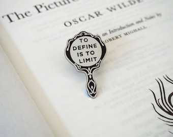 Dorian Gray Enamel Pin Badge – Oscar Wilde Literary Quote Pin – Gothic Book Lover Gift – Dark Academia Accessory – Gift for Bookworm