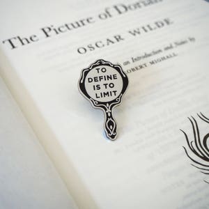 The Picture of Dorian Gray Enamel Pin - Oscar Wilde Enamel Pin Badge  - Gothic Literature Collection - Book Lover - Looking Glass Pin