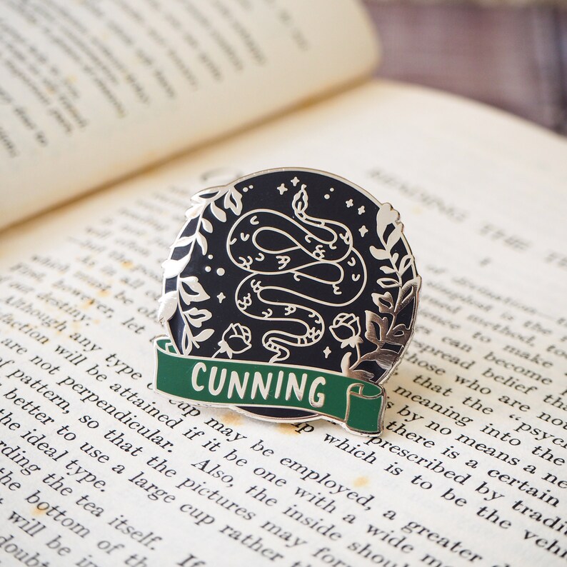 Magical House Enamel Pin Collection Book Lover Enamel Pin Badge Magic Enamel Pin Badge Cunning Snake Wizard