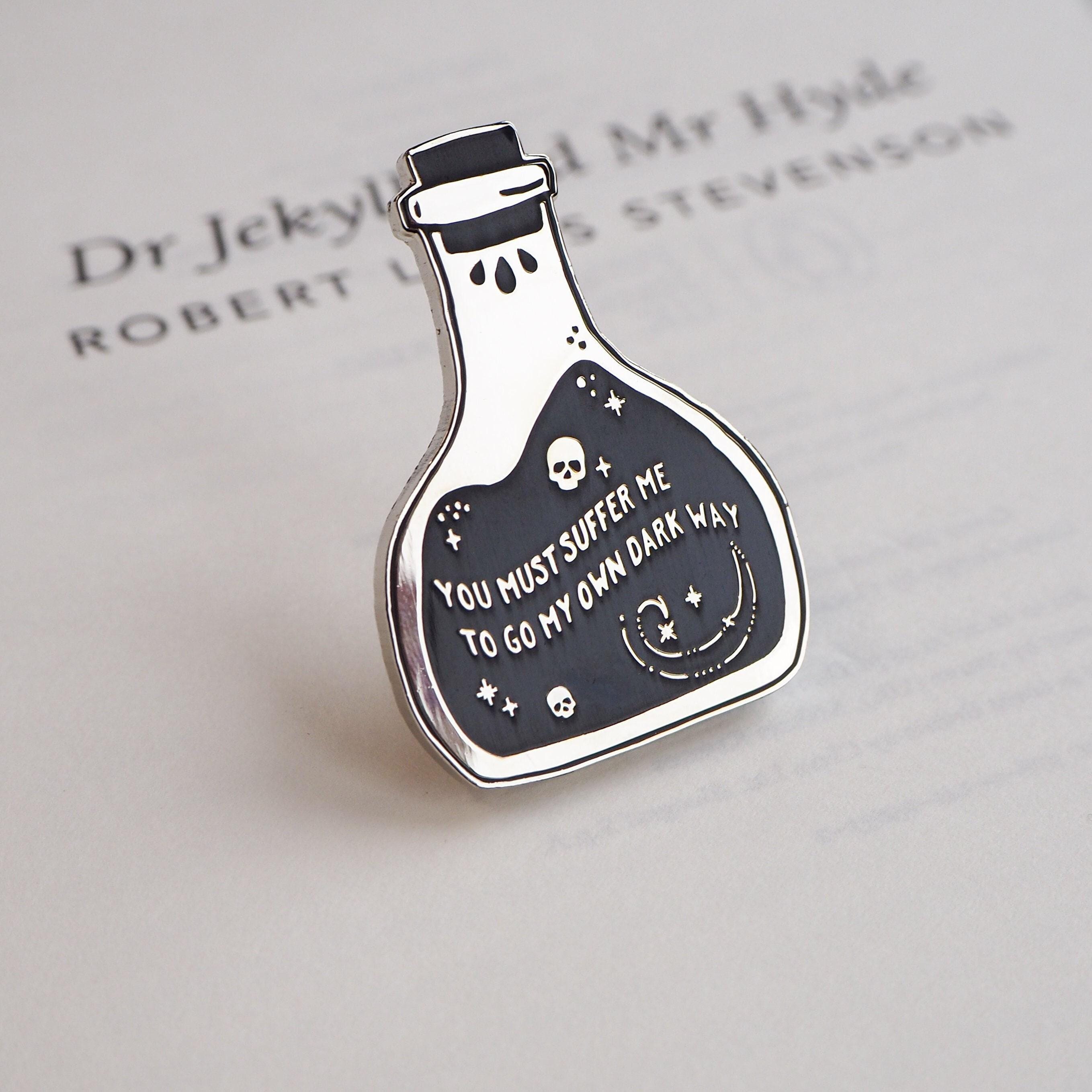 Dr Jekyll and Mr Hyde Enamel Pin Badge - Potion Bottle Enamel Pin