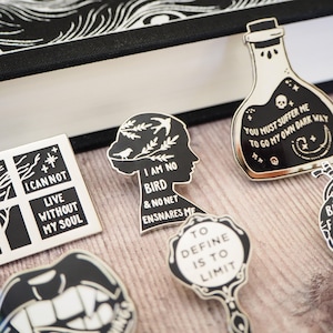 Jane Eyre Enamel Pin Badge – Charlotte Brontë Quote Badge – Feminist Book Lover Gift – Gothic Literature Pin – Teacher Gift - Booktok Gift image 9