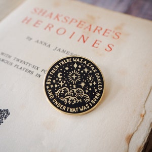 Beatrice Enamel Pin Shakespeare's Heroines Collection Much Ado About ...