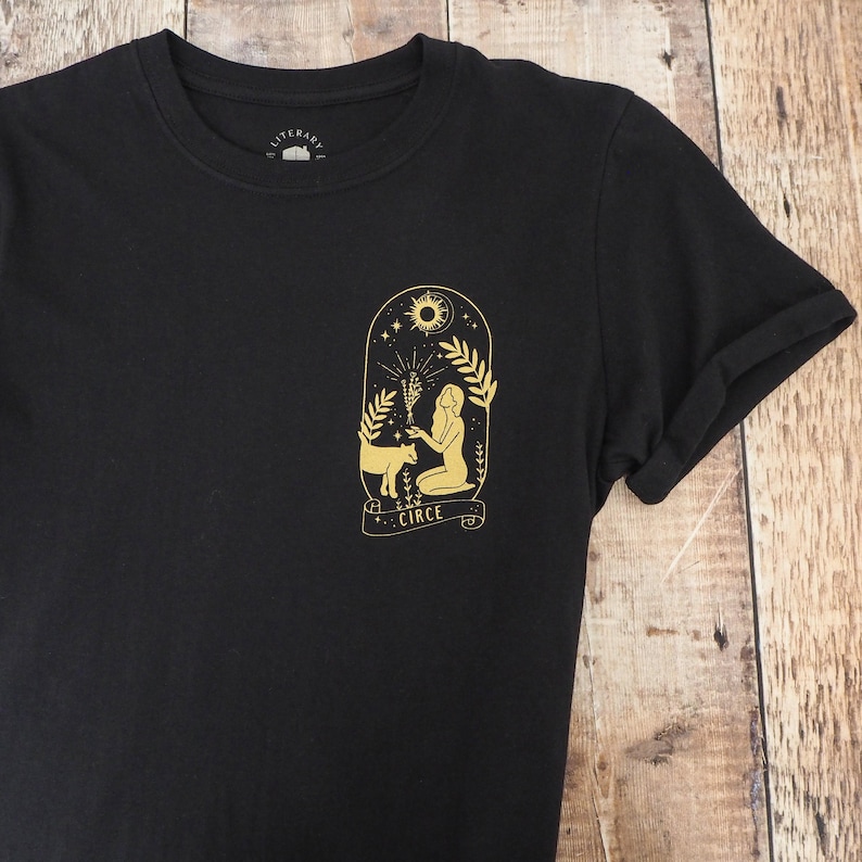 Circe T-shirt - Greek Mythology T-shirt - Ancient Greece - Book Lover - Black Tee - Literature Gift - Witch Tshirt image 3