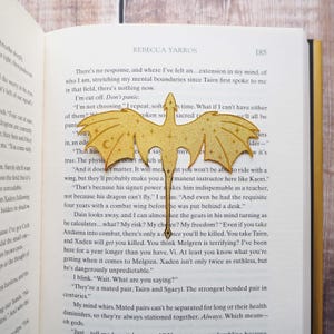 Dragon Brass Bookmark - Gift for Reader - Metal Bookmark - Book Lover Gift - Fantasy Reader - Fourth Wing Inspired