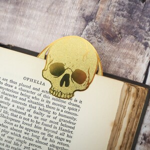 Hamlet Brass Bookmark Skull Bookmark Shakespeare Hamlet Gift for Book Lovers Book Mark Metal Bookmark image 5