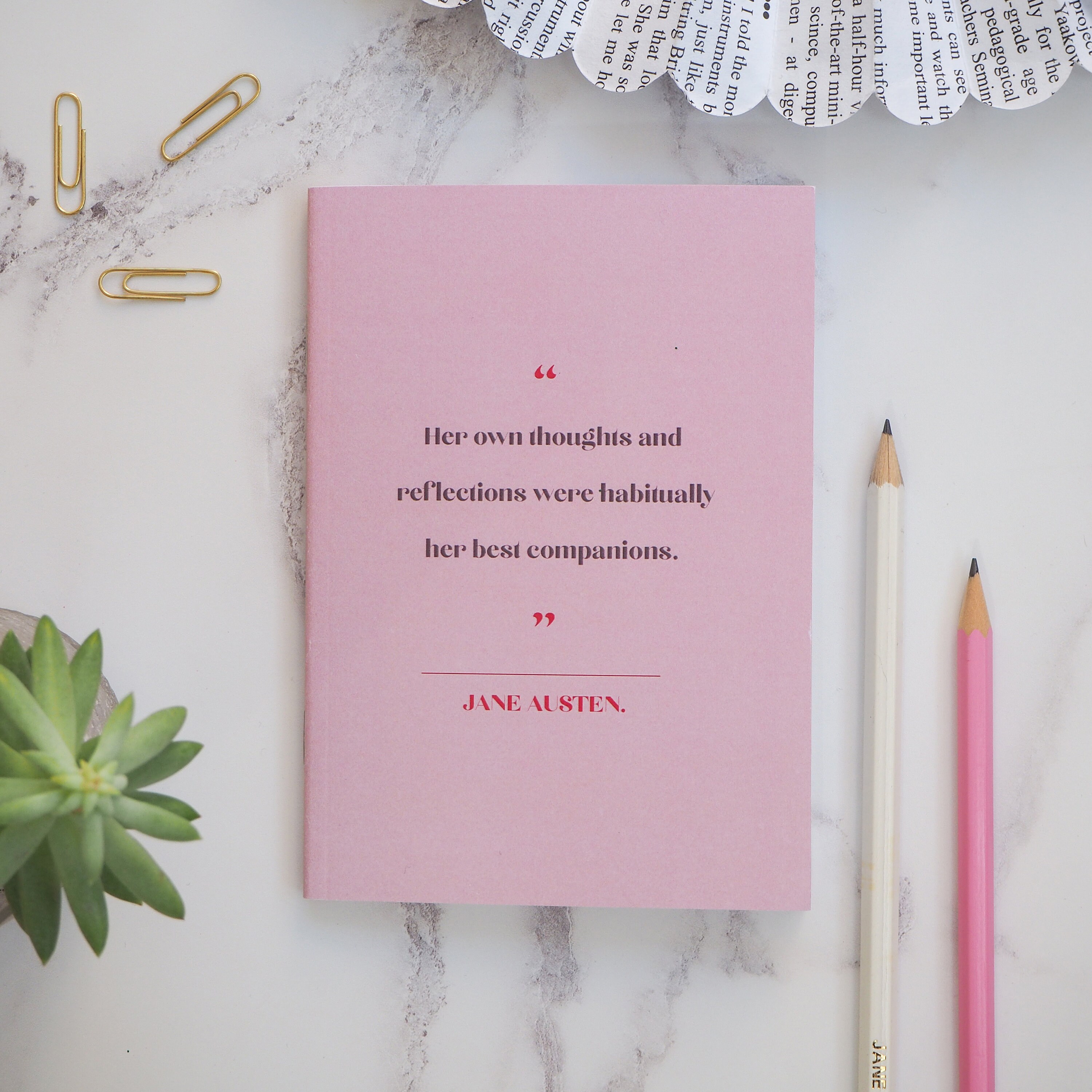 Jane Austen Notebook - Women Writers Pocket Notebooks - Gift for read…